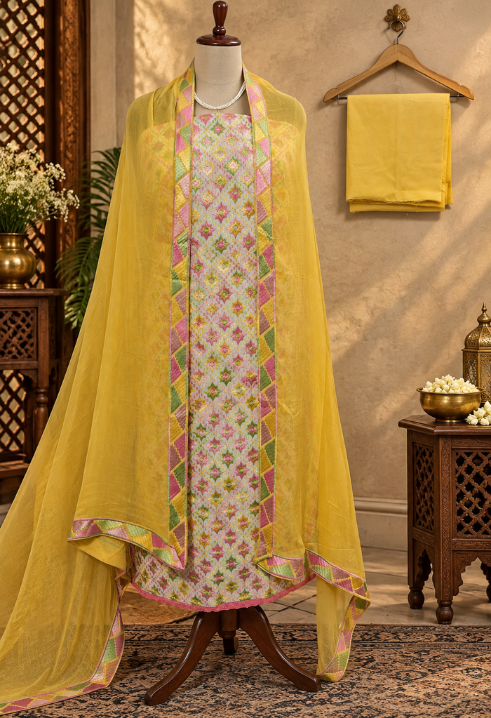 061 - Cotton Suit full Embroidery