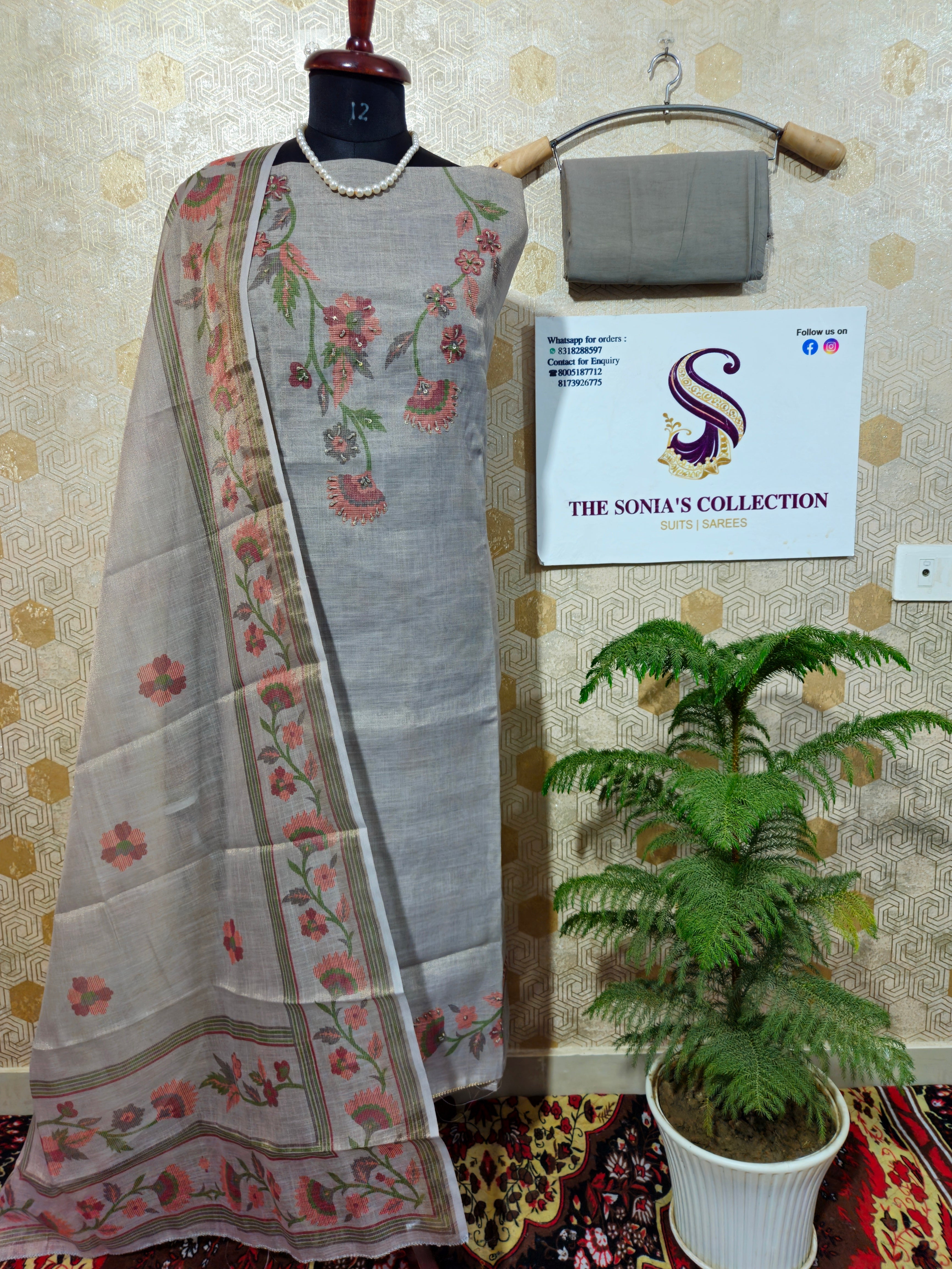 0040 - Grey Linen Suit