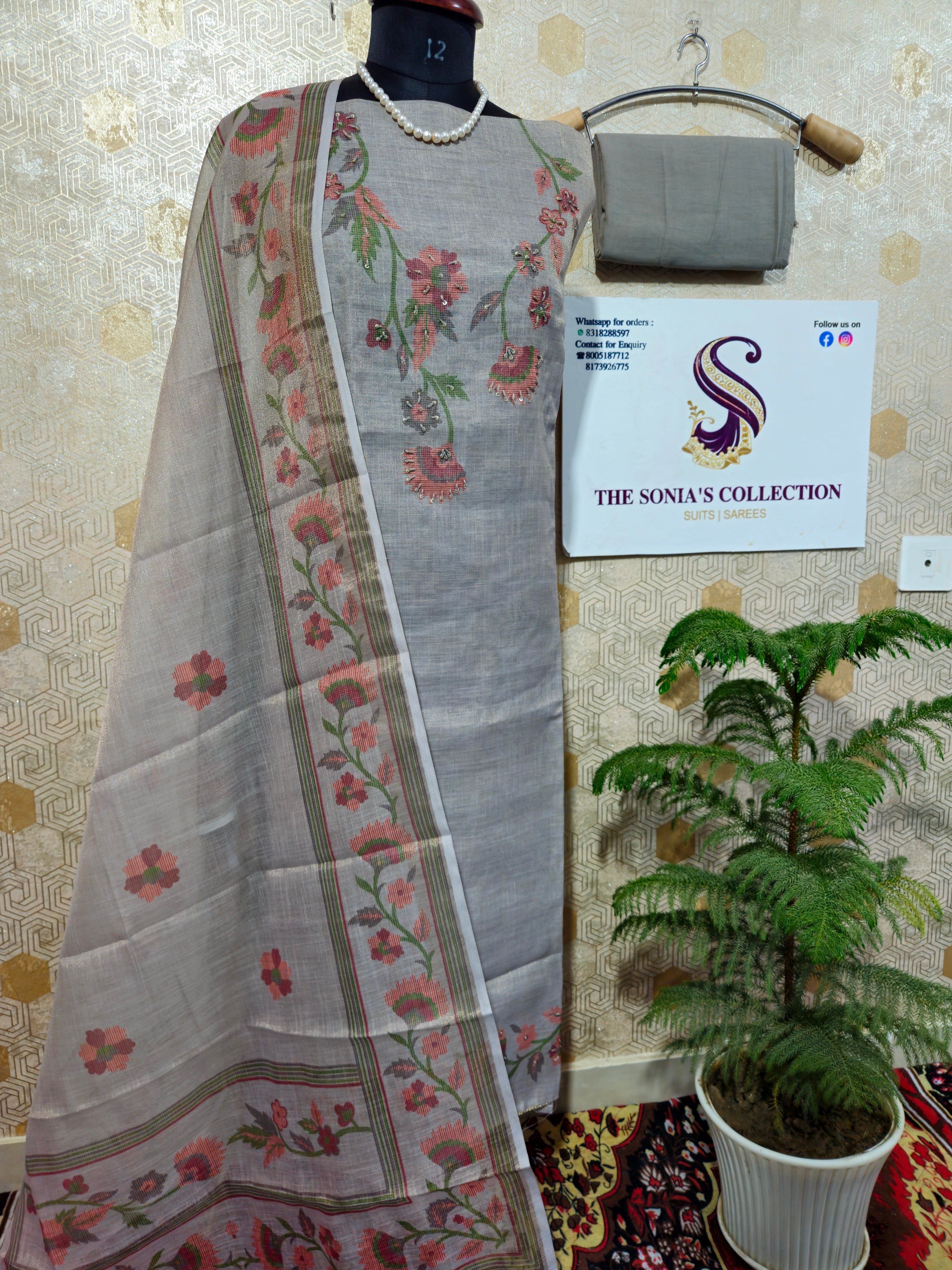 0040 - Grey Linen Suit