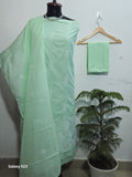 058 - Sea Green Cotton Embroidery Suit