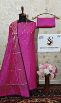 070 : Rani Pink Banarsi Silk Suit