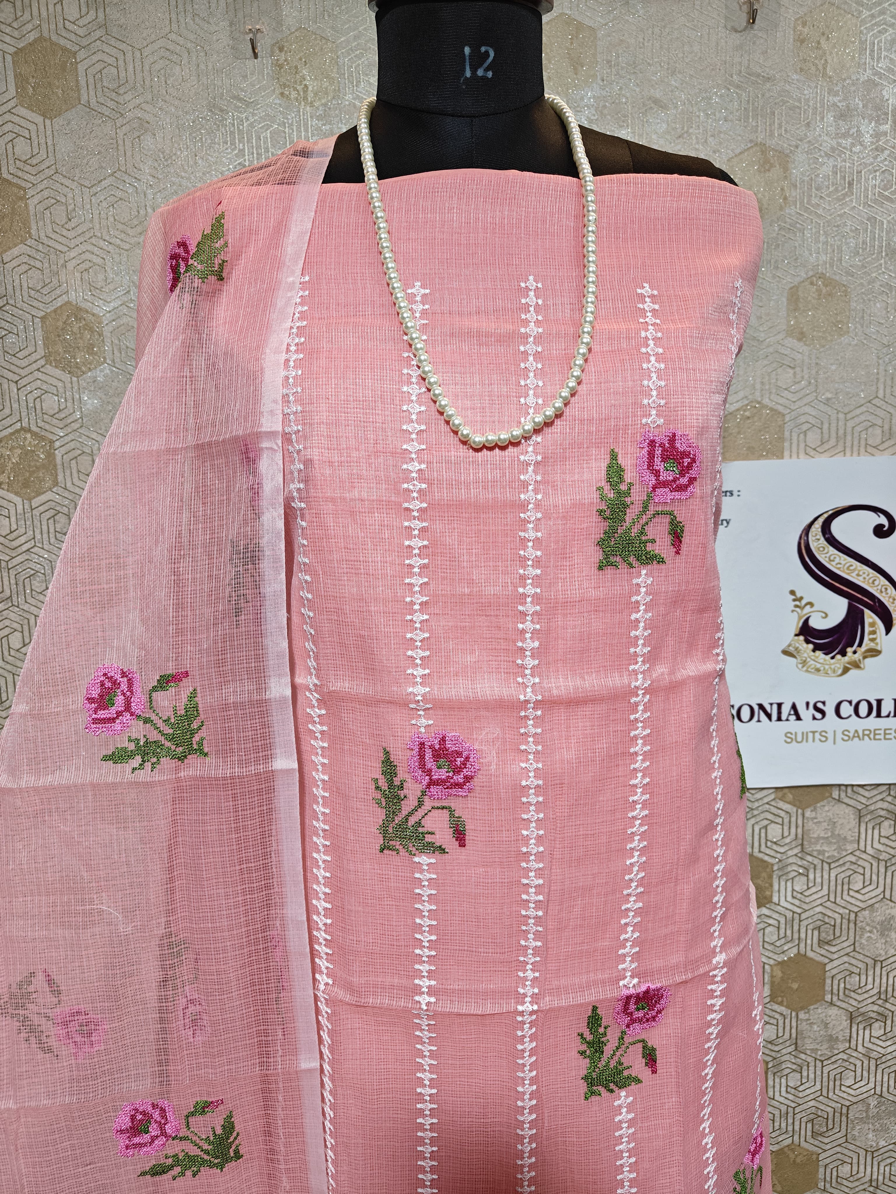 064-Peach Kota Doriya Suit