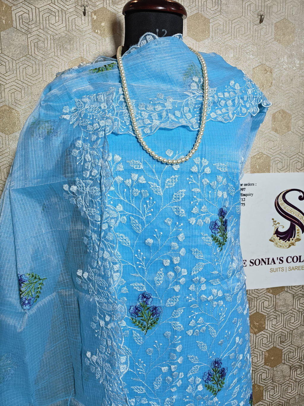 067-Sky Blue Kota Doriya Suit