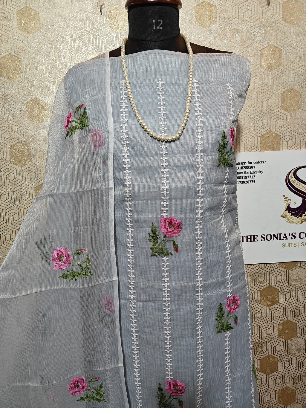 065-Grey Kota Doriya Suit