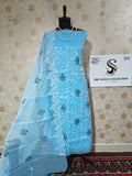067-Sky Blue Kota Doriya Suit
