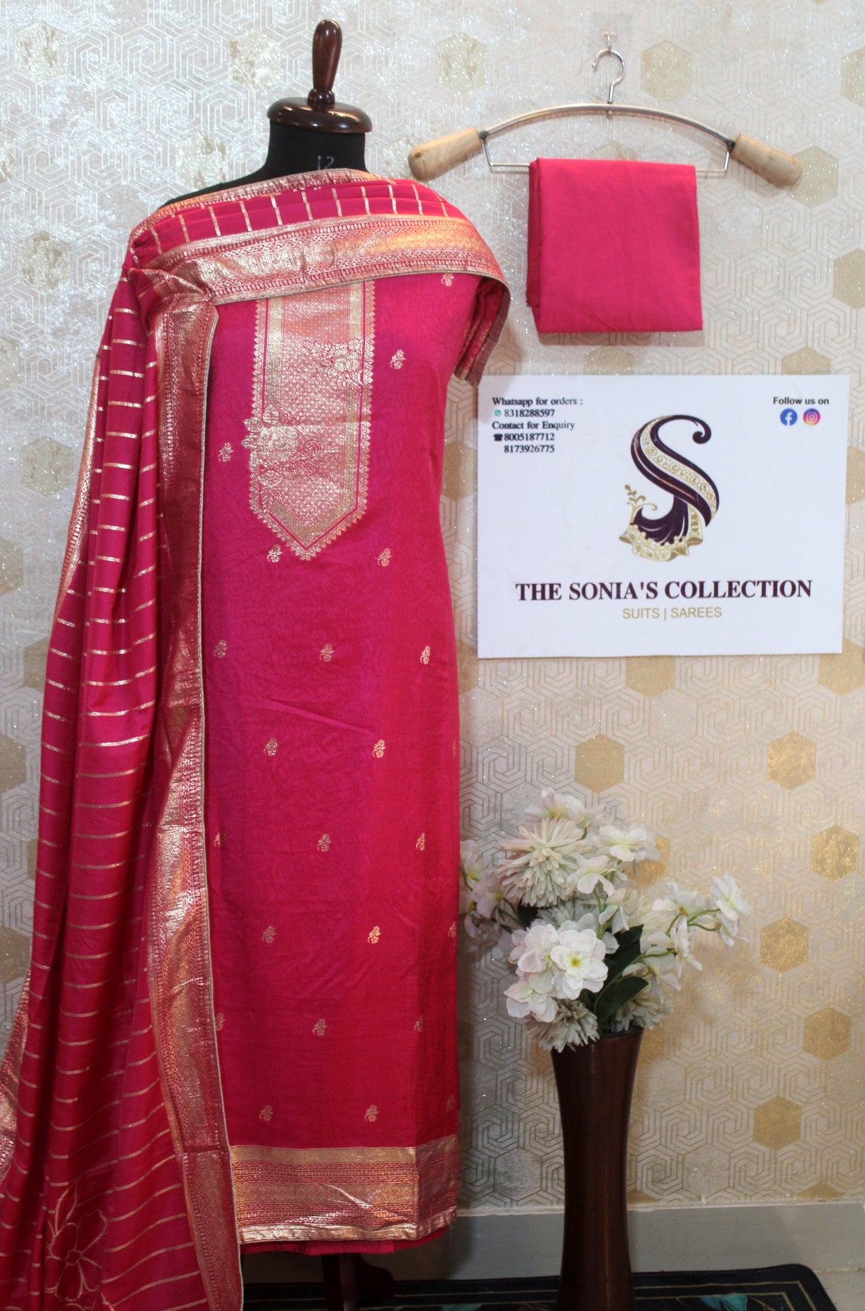 009 - Magenta Silk Suit