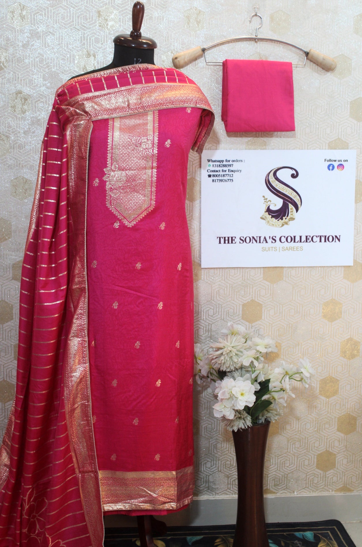 009 - Magenta Silk Suit