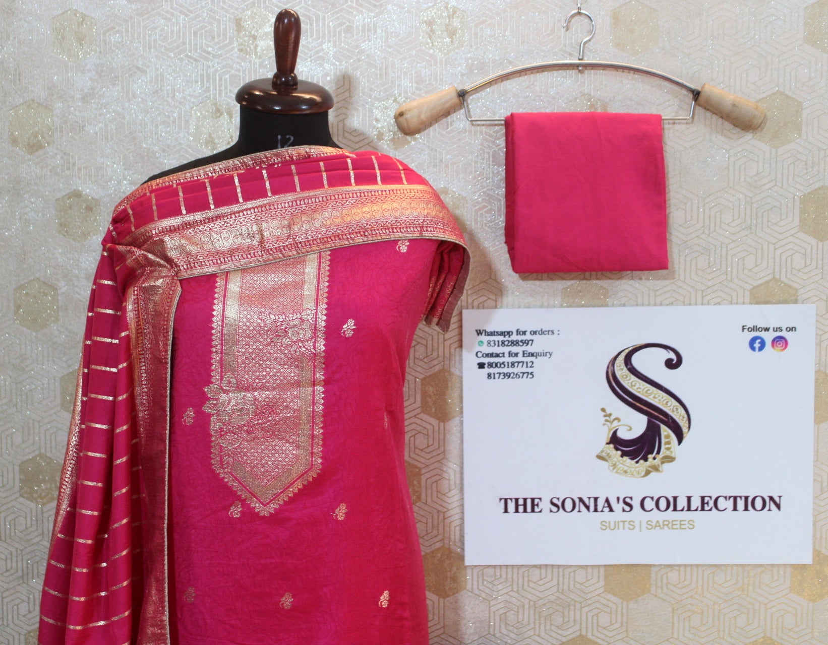 009 - Magenta Silk Suit