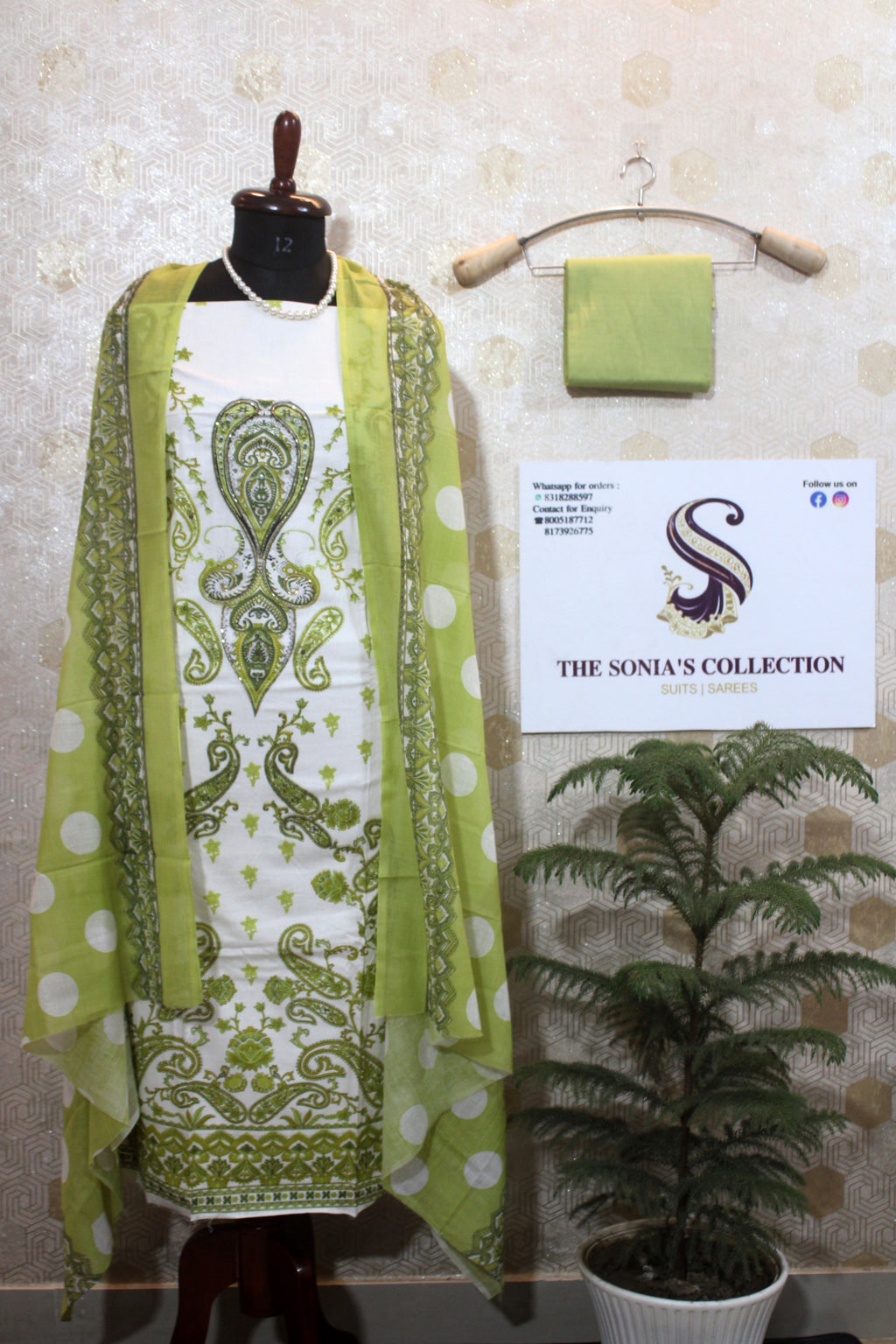 0024 - Light Green Cotton Suit