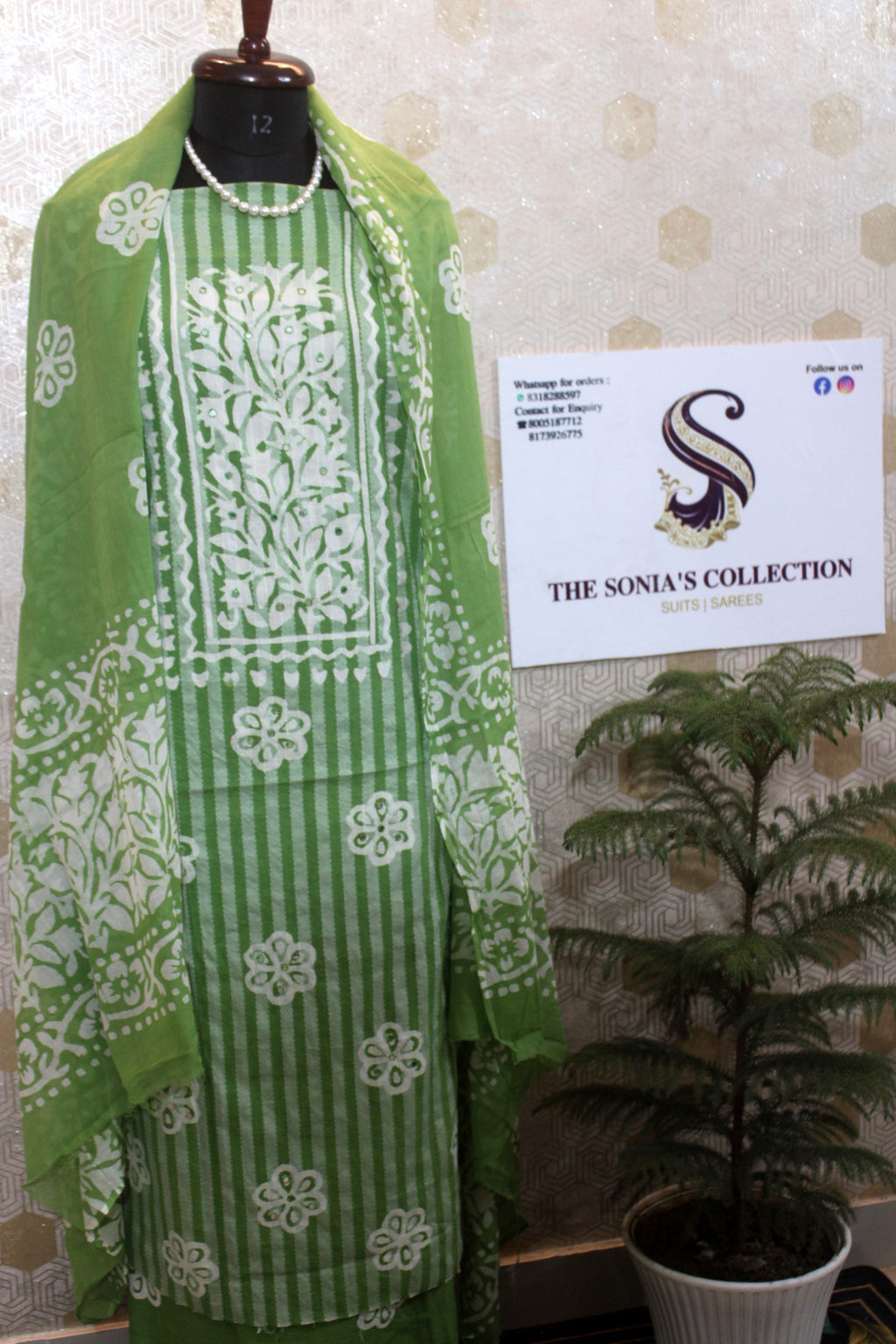 0026 - Green Cotton Suit