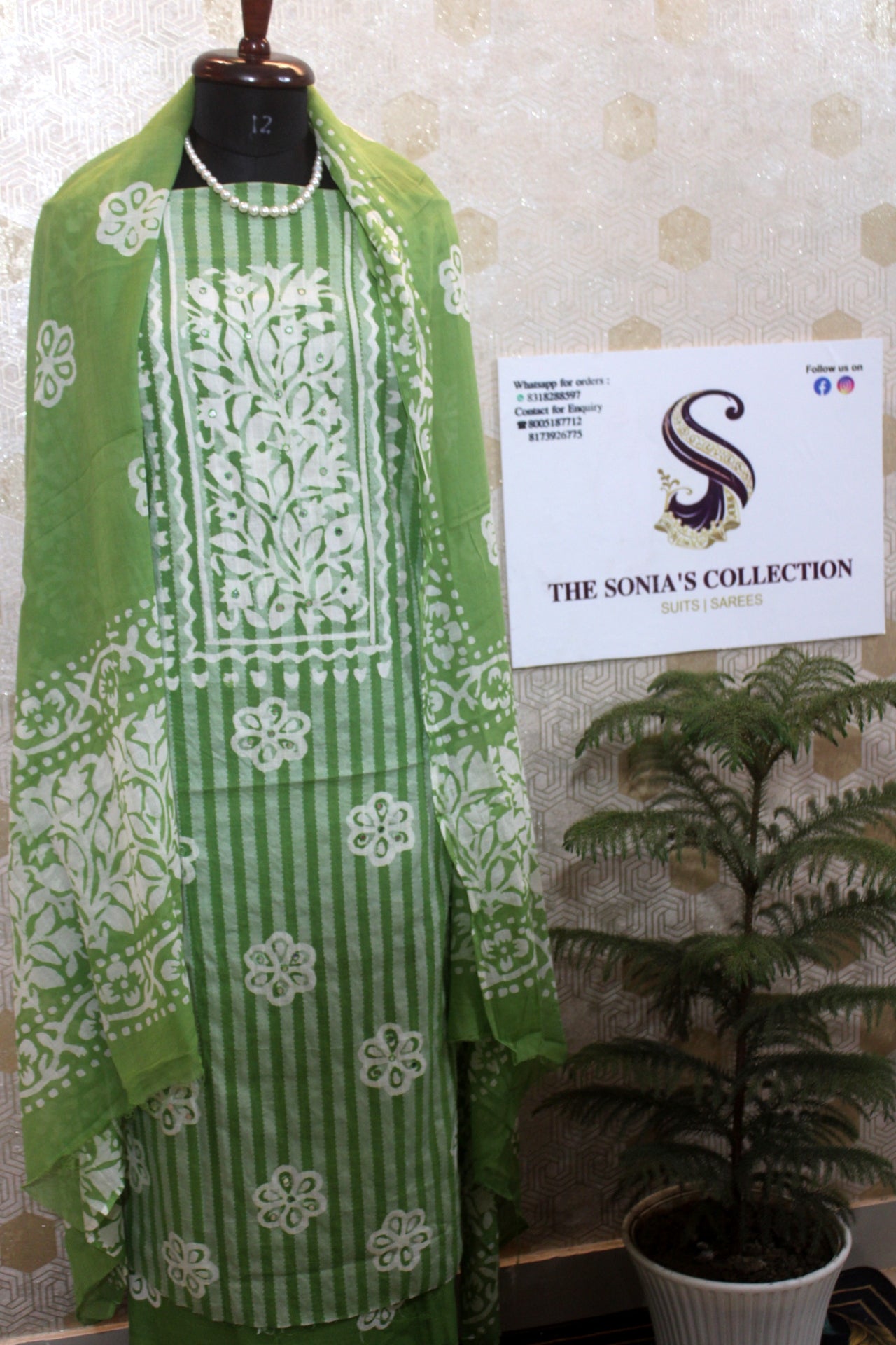 0026 - Green Cotton Suit