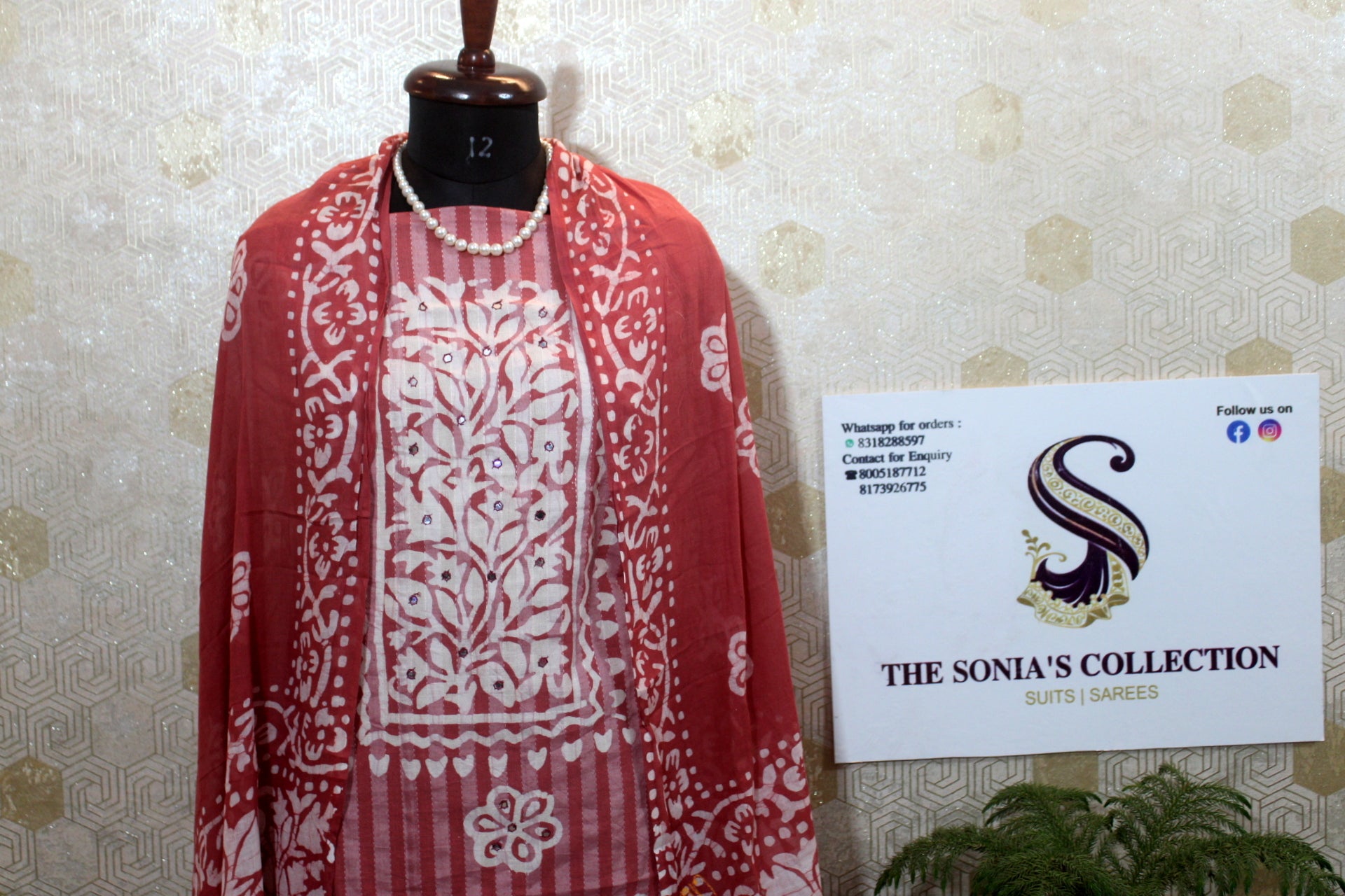 0027 - Red Cotton Suit