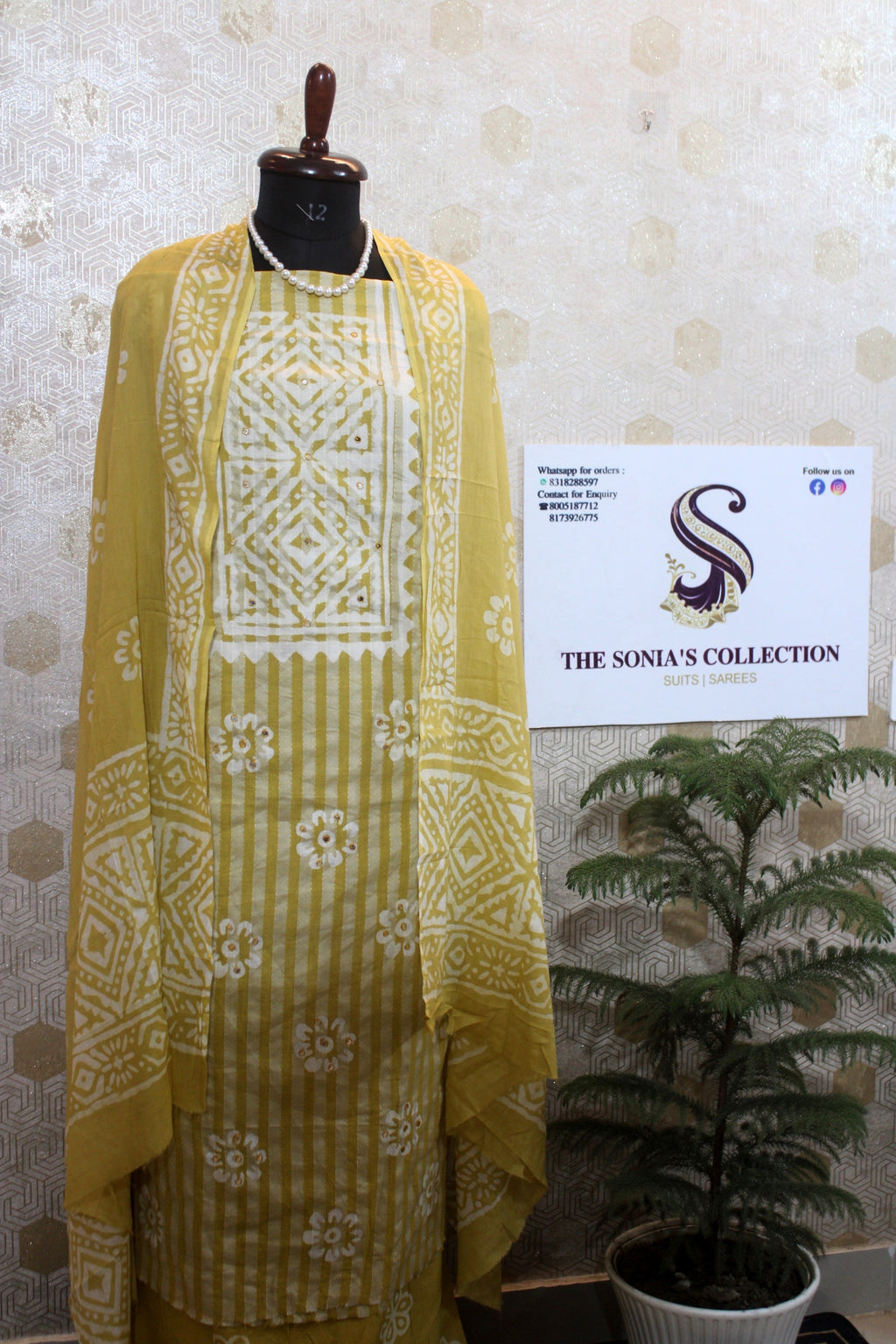 0028 - Yellow Cotton Suit