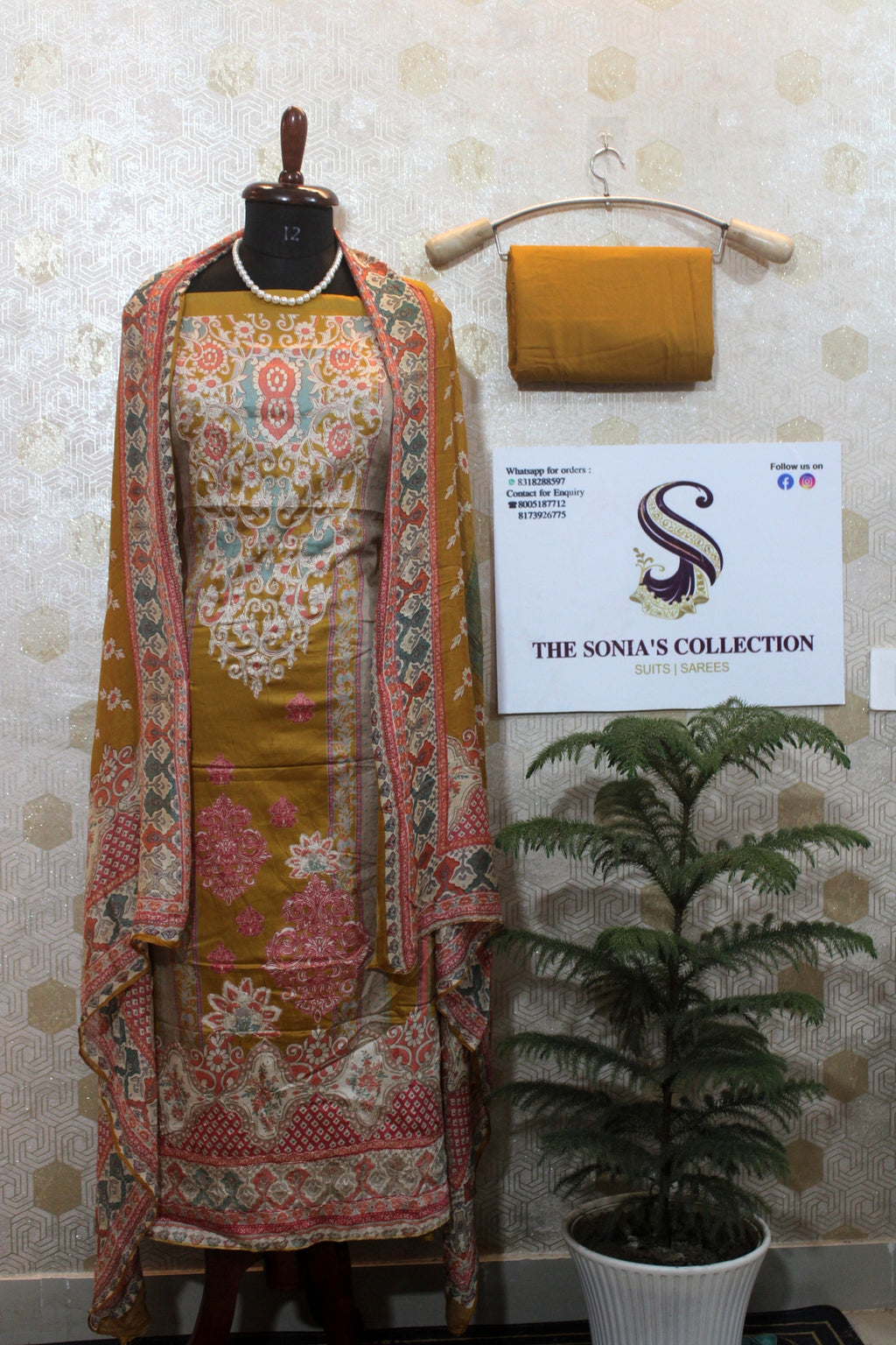 0029 - Mustard Pakistani Lawn Suit