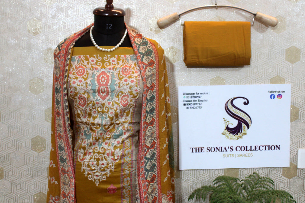0029 - Mustard Pakistani Lawn Suit