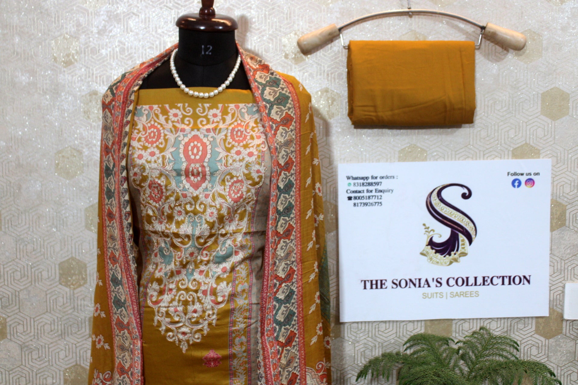 0029 - Mustard Pakistani Lawn Suit