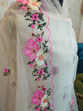 063-White and Yellow Kota Doriya Suit