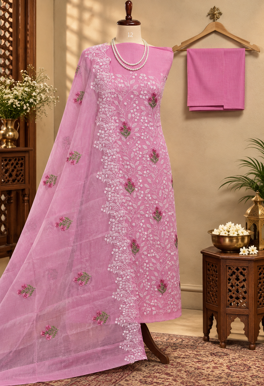 068- Pink Kota Doriya Suit
