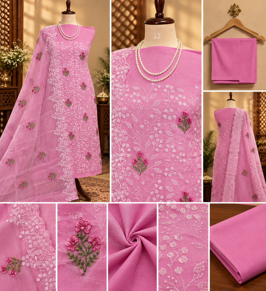 068- Pink Kota Doriya Suit