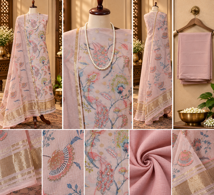 084-Peach Kota Doriya Suit