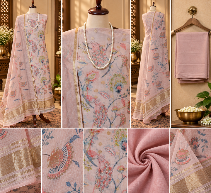 084-Peach Kota Doriya Suit