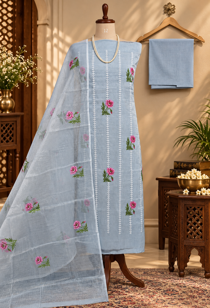 065-Grey Kota Doriya Suit